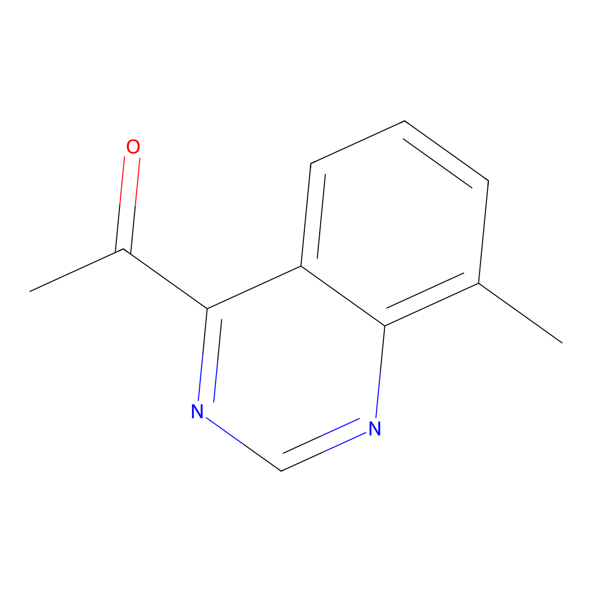 1-(8-Methyl-4-quinazolinyl)ethanone molecular structure, CAS 1352909-90-0