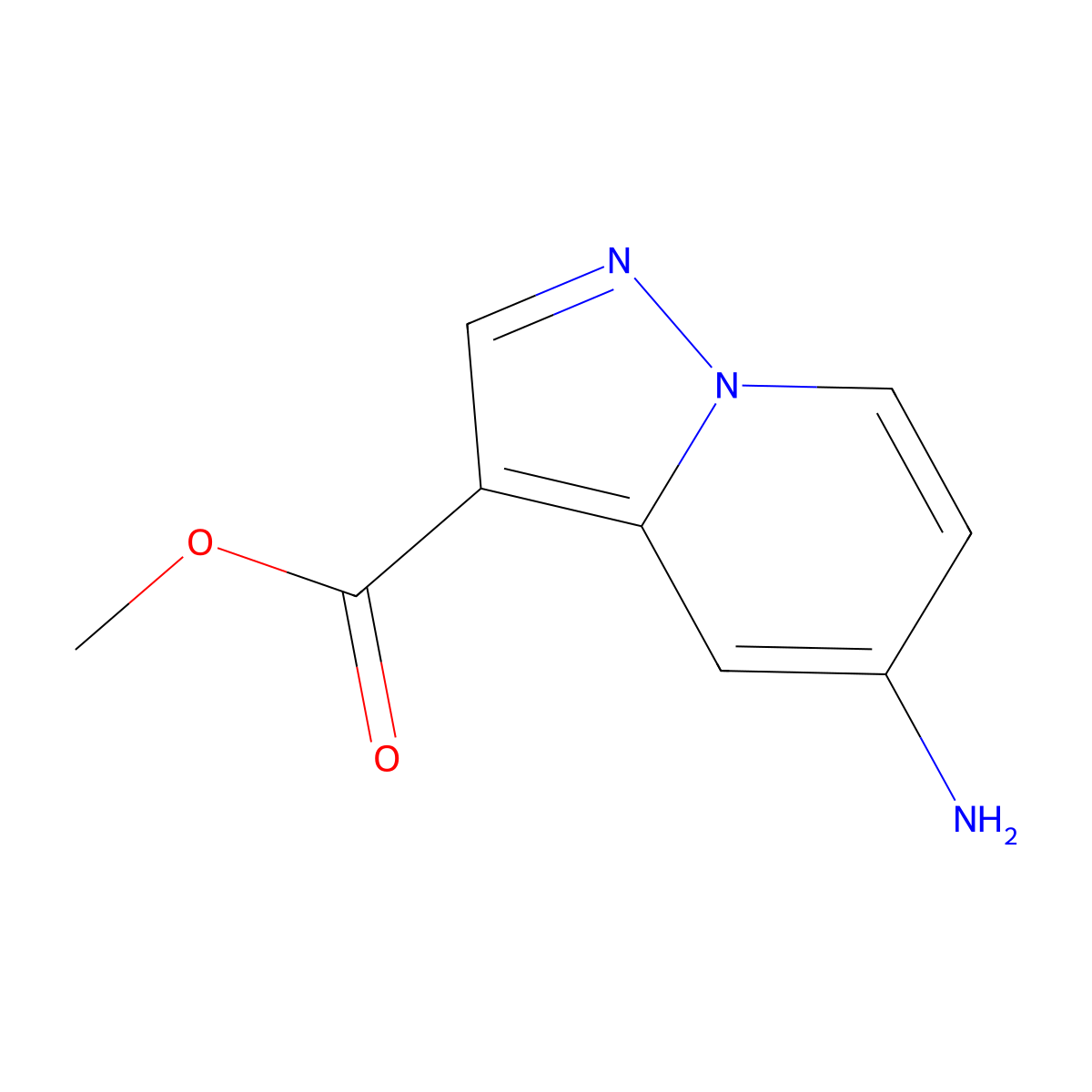 Methyl 5-aminopyrazolo[1,5-a]pyridine-3-carboxylate molecular structure, CAS 1352910-19-0