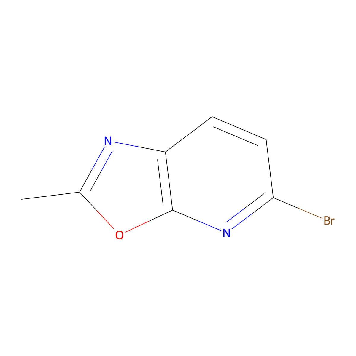5-Bromo-2-methyloxazolo[5,4-b]pyridine molecular structure, CAS 1352910-41-8
