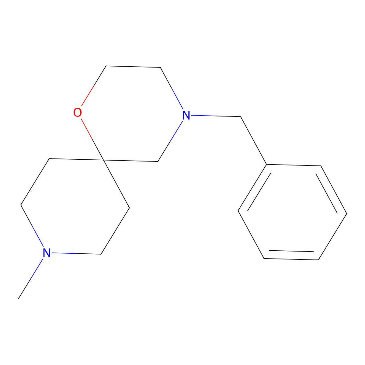 4-Benzyl-9-methyl-1-oxa-4,9-diazaspiro[5.5]undecane molecular structure, CAS 1352925-36-0