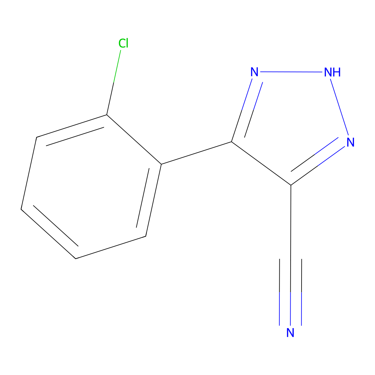 5-(2-Chlorophenyl)-2H-1,2,3-triazole-4-carbonitrile molecular structure, CAS 1352925-45-1