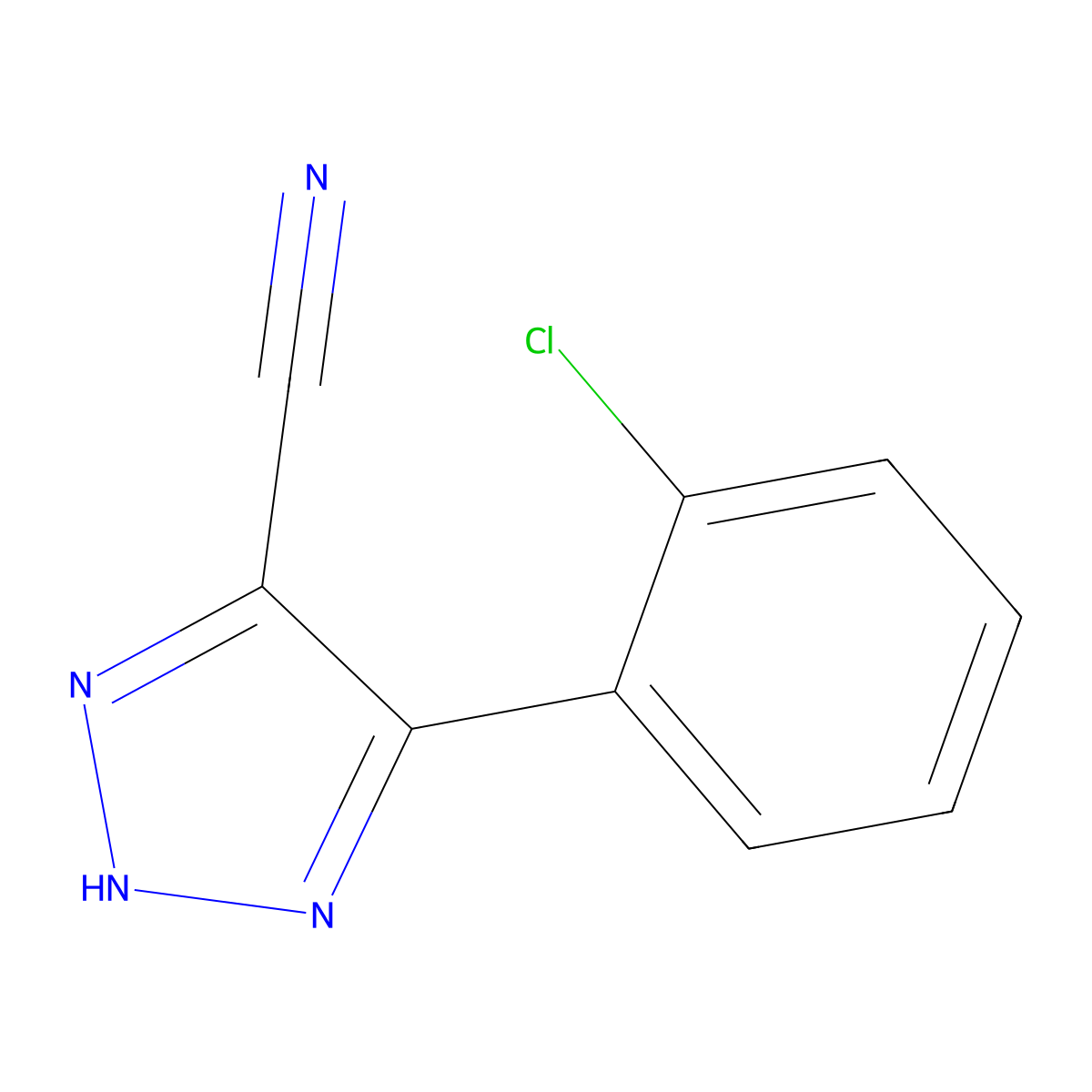 5-(2-Chlorophenyl)-2H-1,2,3-triazole-4-carbonitrile molecular structure, CAS 1352925-45-1