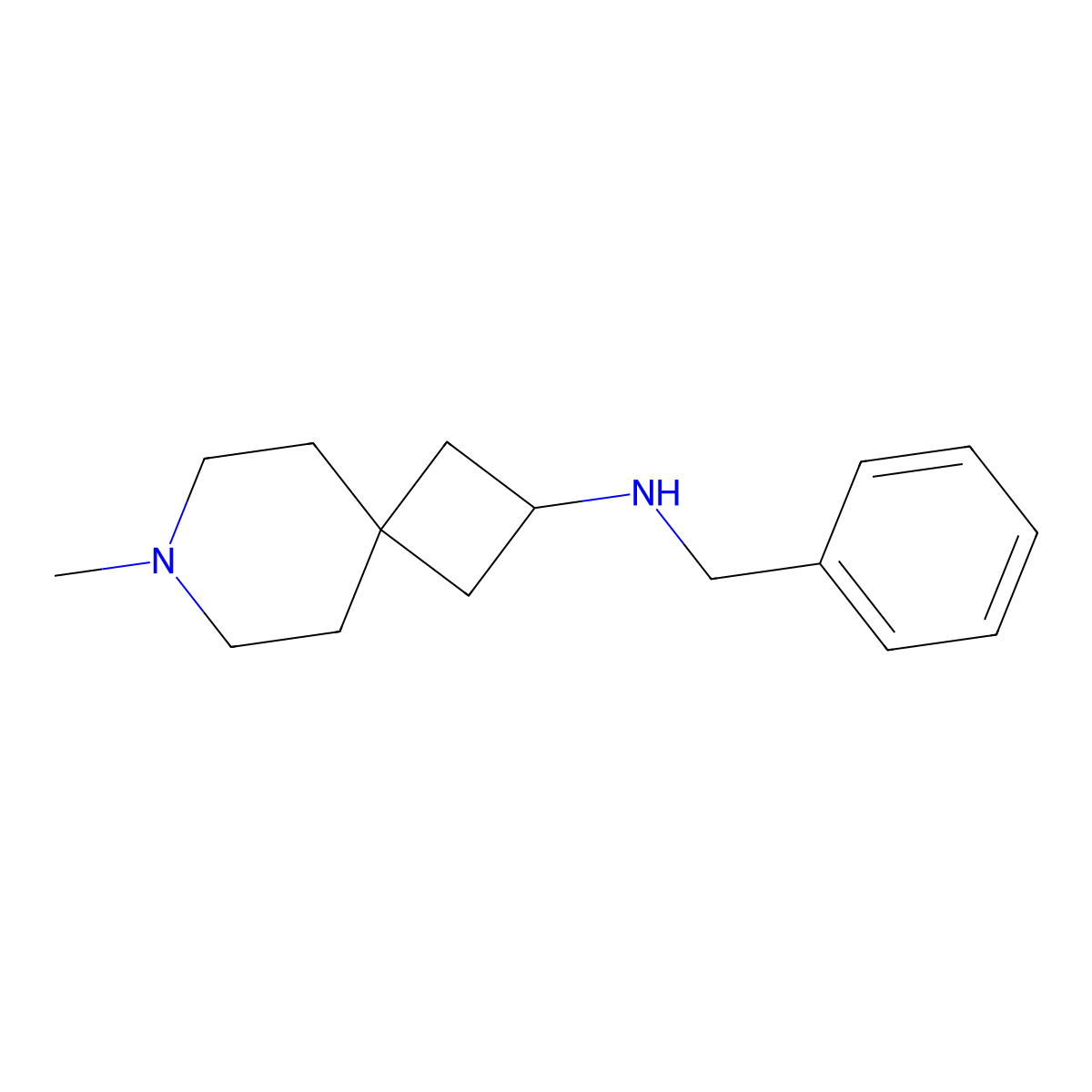 N-Benzyl-7-methyl-7-azaspiro[3.5]nonan-2-amine molecular structure, CAS 1352925-58-6