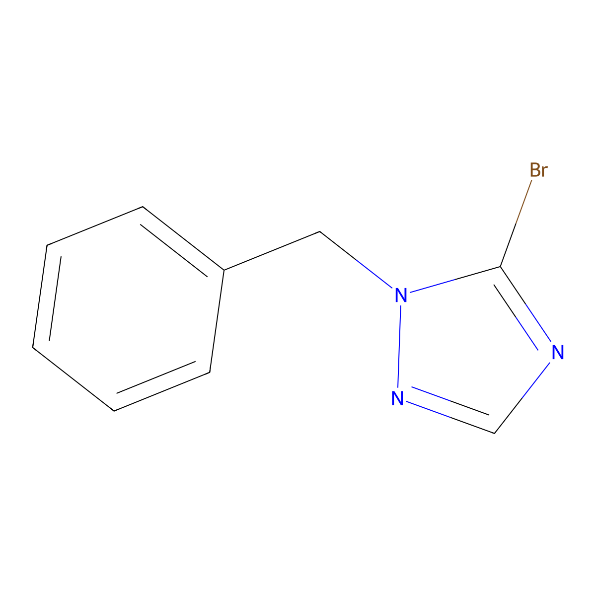 1-Benzyl-5-bromo-1H-1,2,4-triazole molecular structure, CAS 1352925-80-4