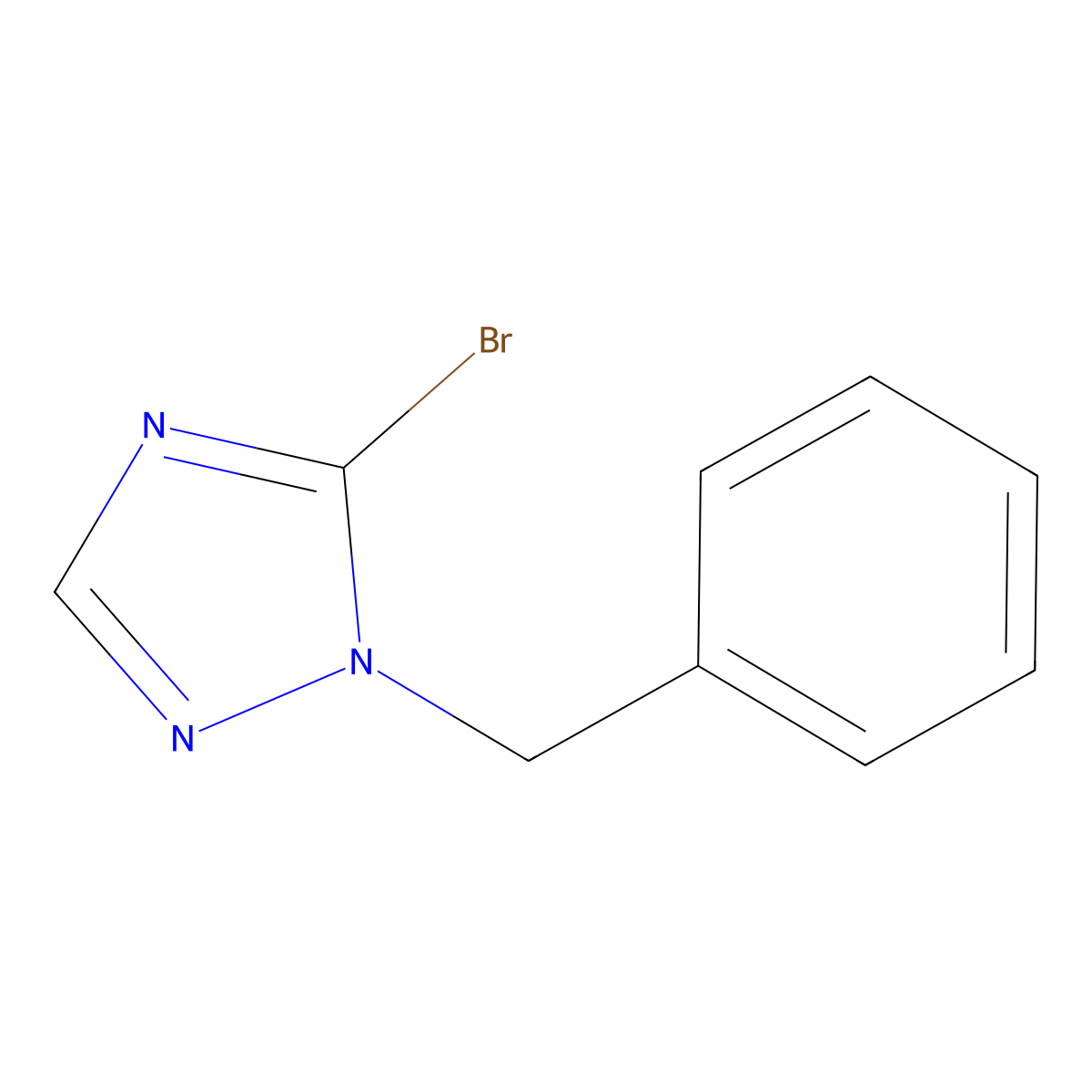 1-Benzyl-5-bromo-1H-1,2,4-triazole molecular structure, CAS 1352925-80-4