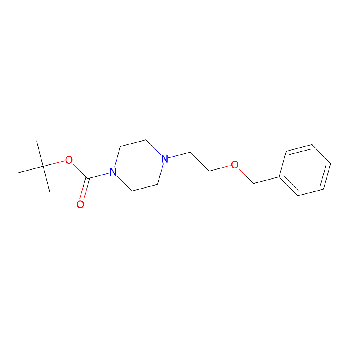 tert-Butyl 4-[2-(benzyloxy)ethyl]piperazine-1-carboxylate molecular structure, CAS 1352925-92-8