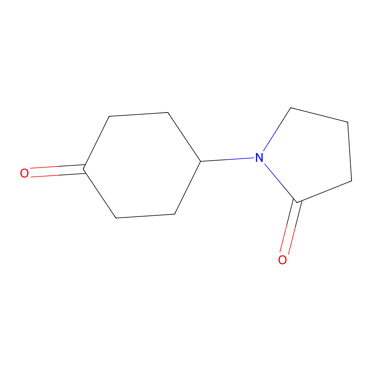 1-(4-Oxocyclohexyl)pyrrolidin-2-one molecular structure, CAS 1352933-85-7