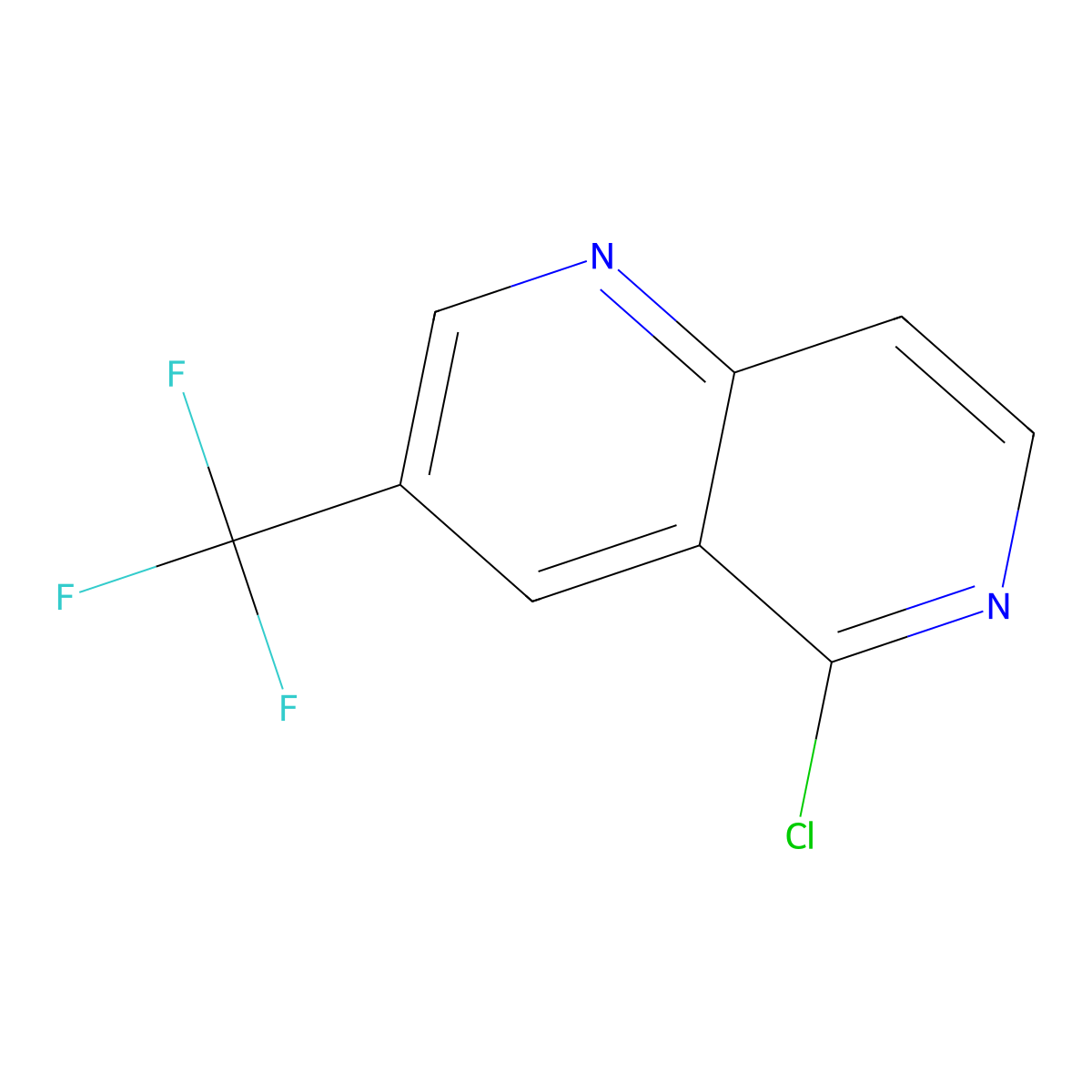 5-Chloro-3-(trifluoromethyl)-1,6-naphthyridine molecular structure, CAS 1352935-05-7