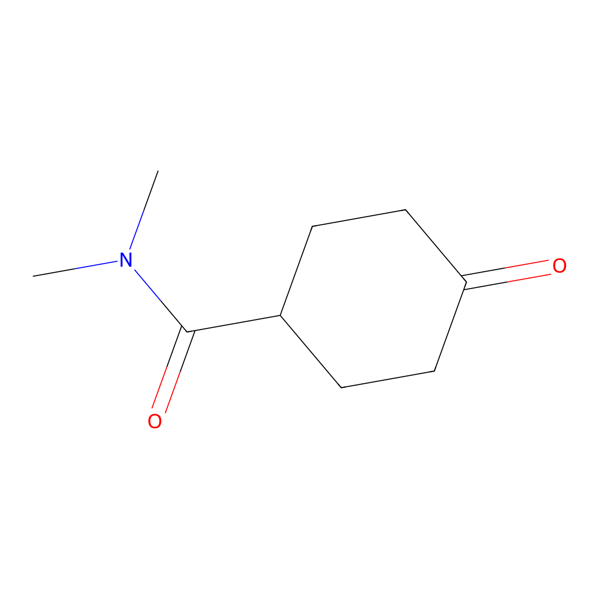 N,N-dimethyl-4-oxocyclohexane-1-carboxamide molecular structure, CAS 1352935-39-7