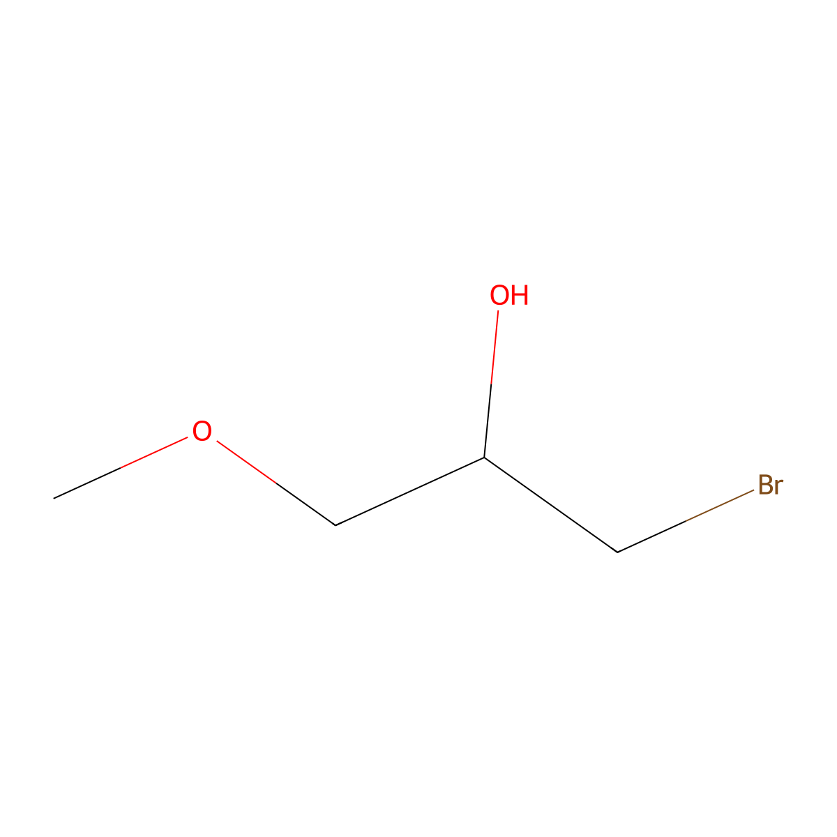 1-Bromo-3-methoxypropan-2-ol molecular structure, CAS 135295-88-4