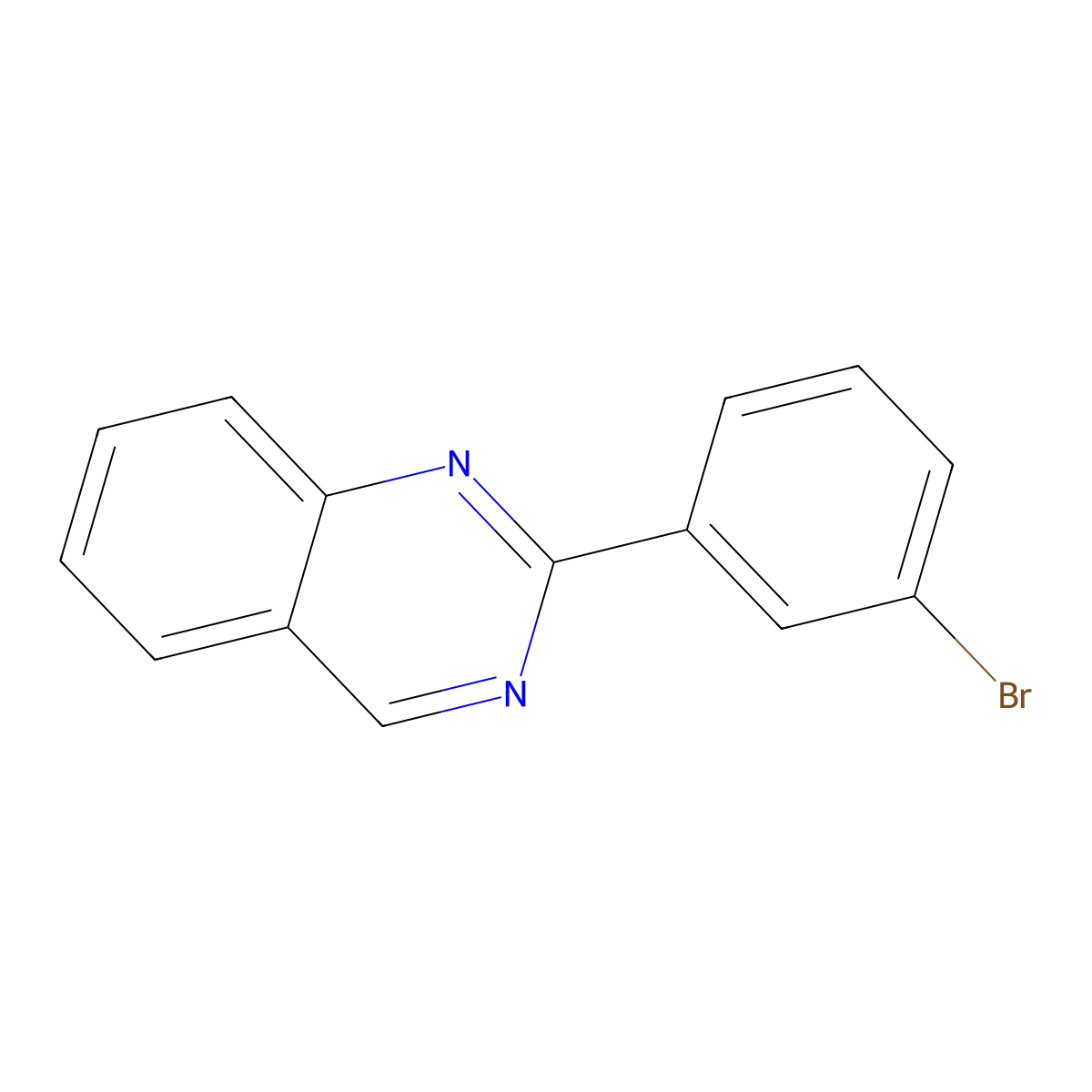 2-(3-Bromophenyl)quinazoline molecular structure, CAS 1353000-30-2