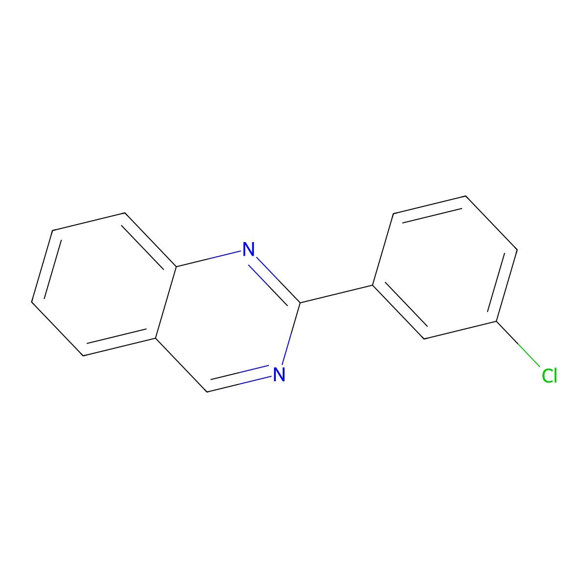 2-(3-Chlorophenyl)quinazoline molecular structure, CAS 1353000-31-3