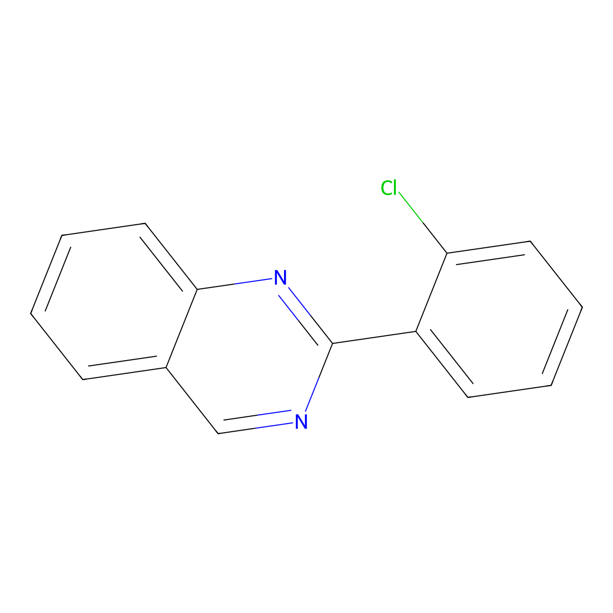 2-(2-Chlorophenyl)quinazoline molecular structure, CAS 1353000-32-4