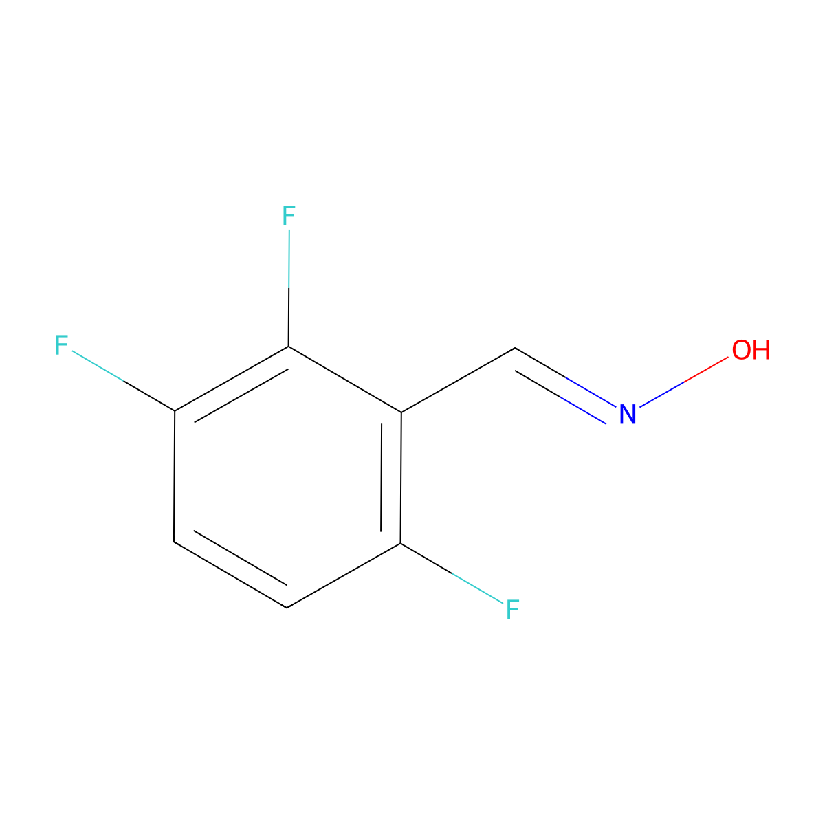N-[(2,3,6-trifluorophenyl)methylidene]hydroxylamine molecular structure, CAS 1353013-21-4