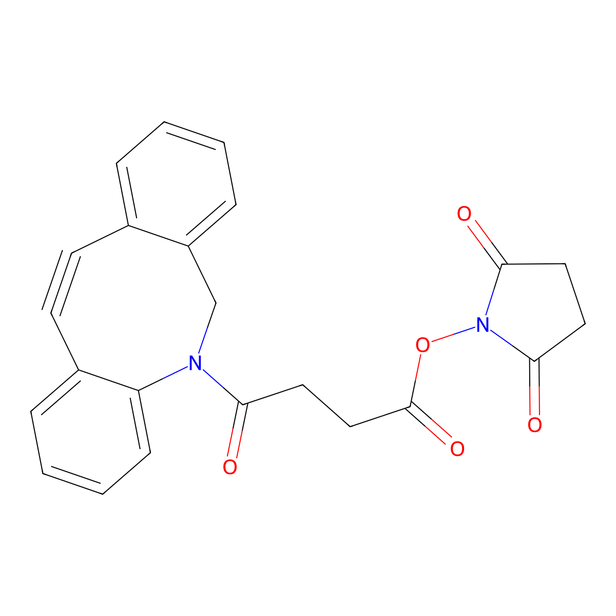 DBCO-NHS Ester molecular structure, CAS 1353016-71-3