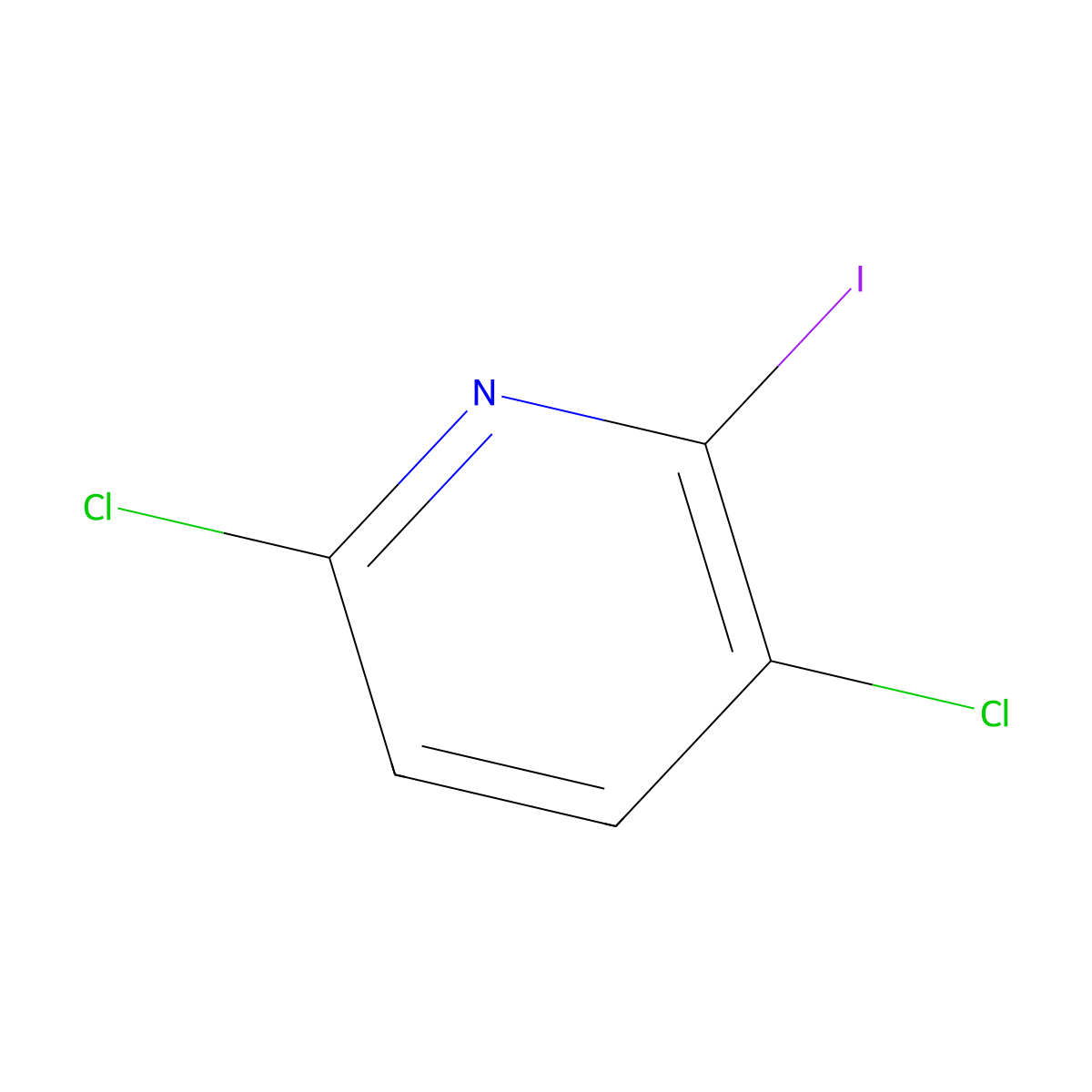 3,6-Dichloro-2-iodopyridine molecular structure, CAS 1353056-41-3