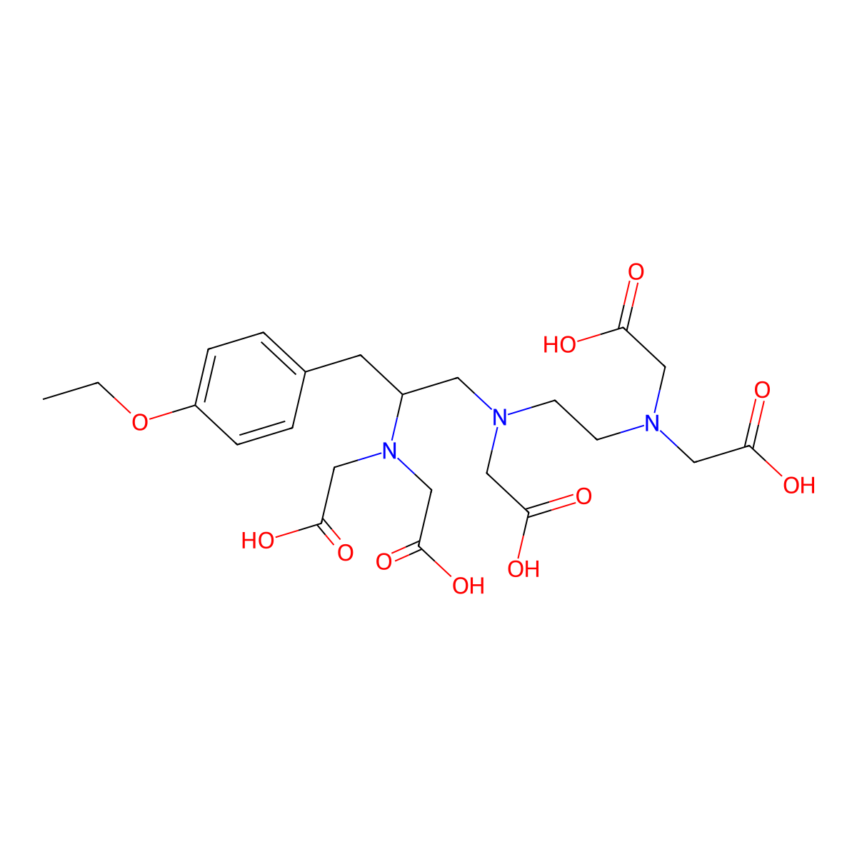 Caloxetic acid molecular structure, CAS 135306-78-4