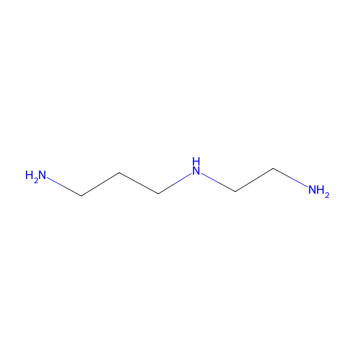 N-(2-aminoethyl)-1,3-propanediamine molecular structure, CAS 13531-52-7
