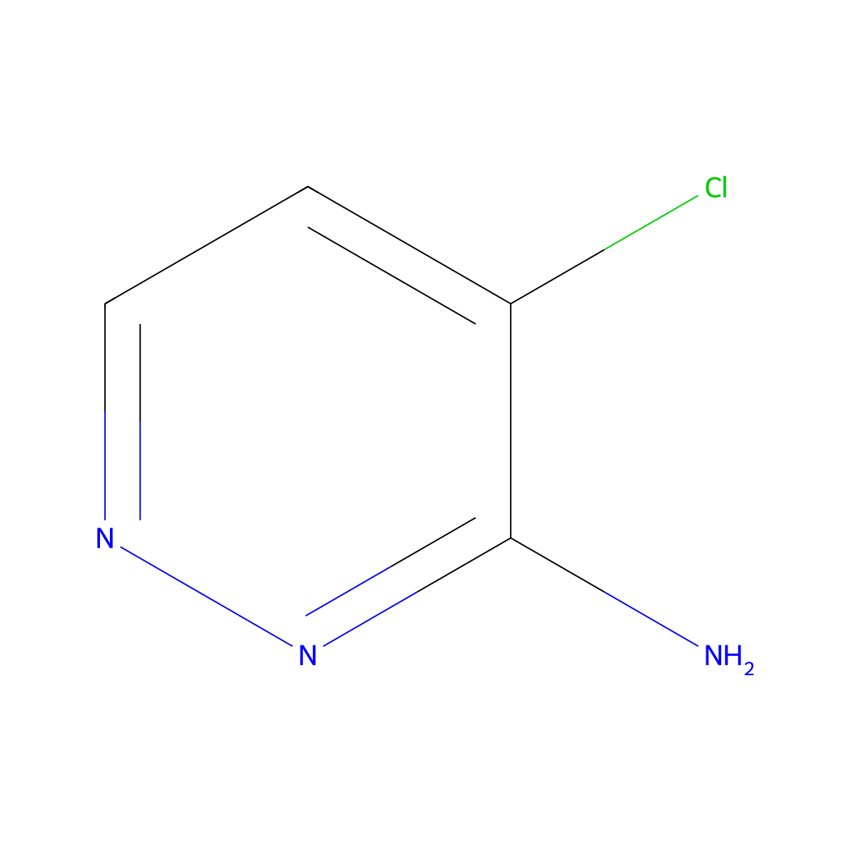4-Chloropyridazin-3-amine molecular structure, CAS 1353101-17-3