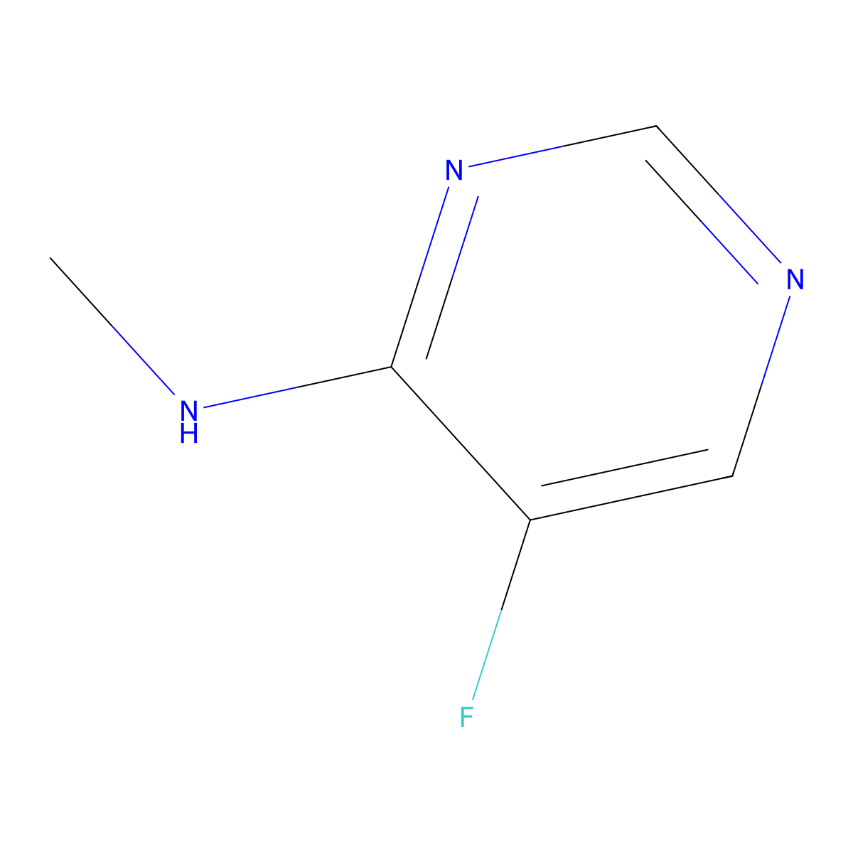 5-fluoro-N-methylpyrimidin-4-amine molecular structure, CAS 1353101-60-6