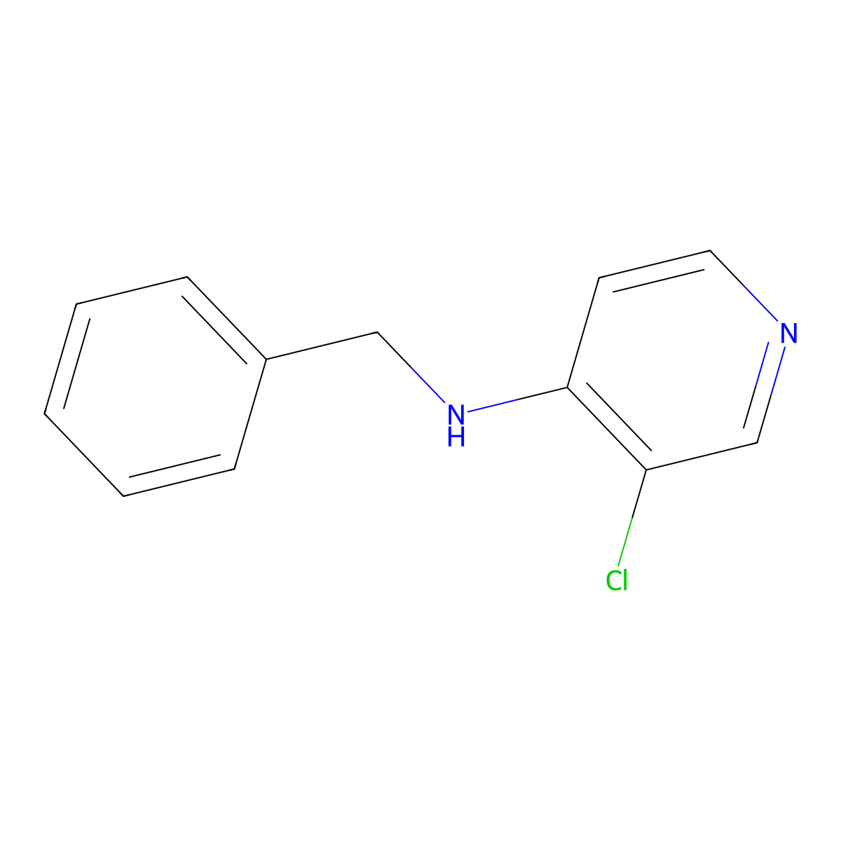 N-benzyl-3-chloropyridin-4-amine molecular structure, CAS 1353101-72-0