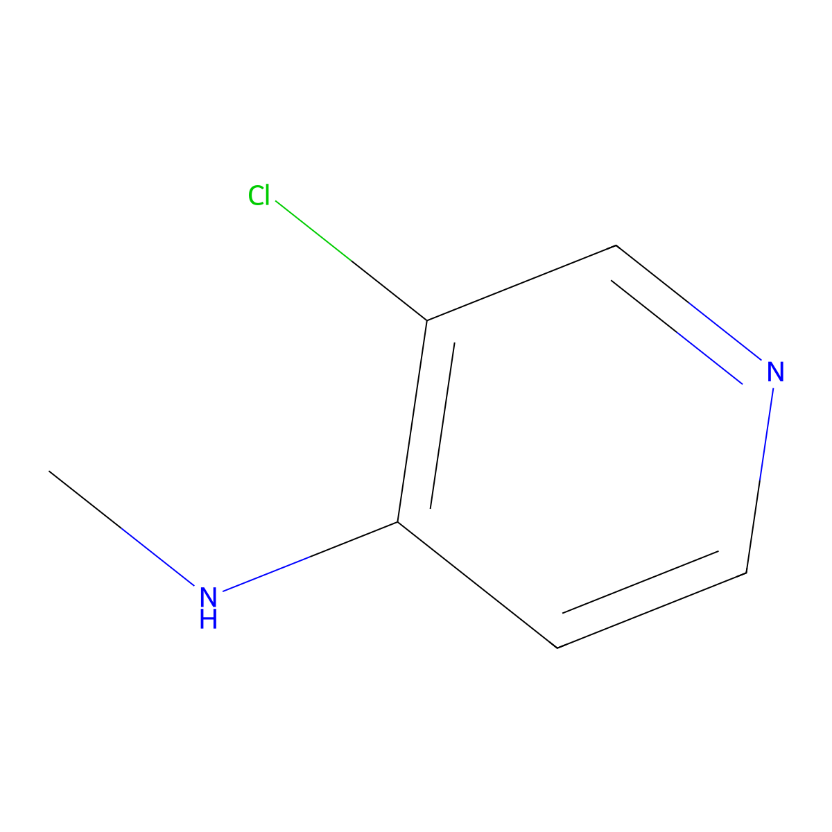 3-chloro-N-methylpyridin-4-amine molecular structure, CAS 1353101-73-1