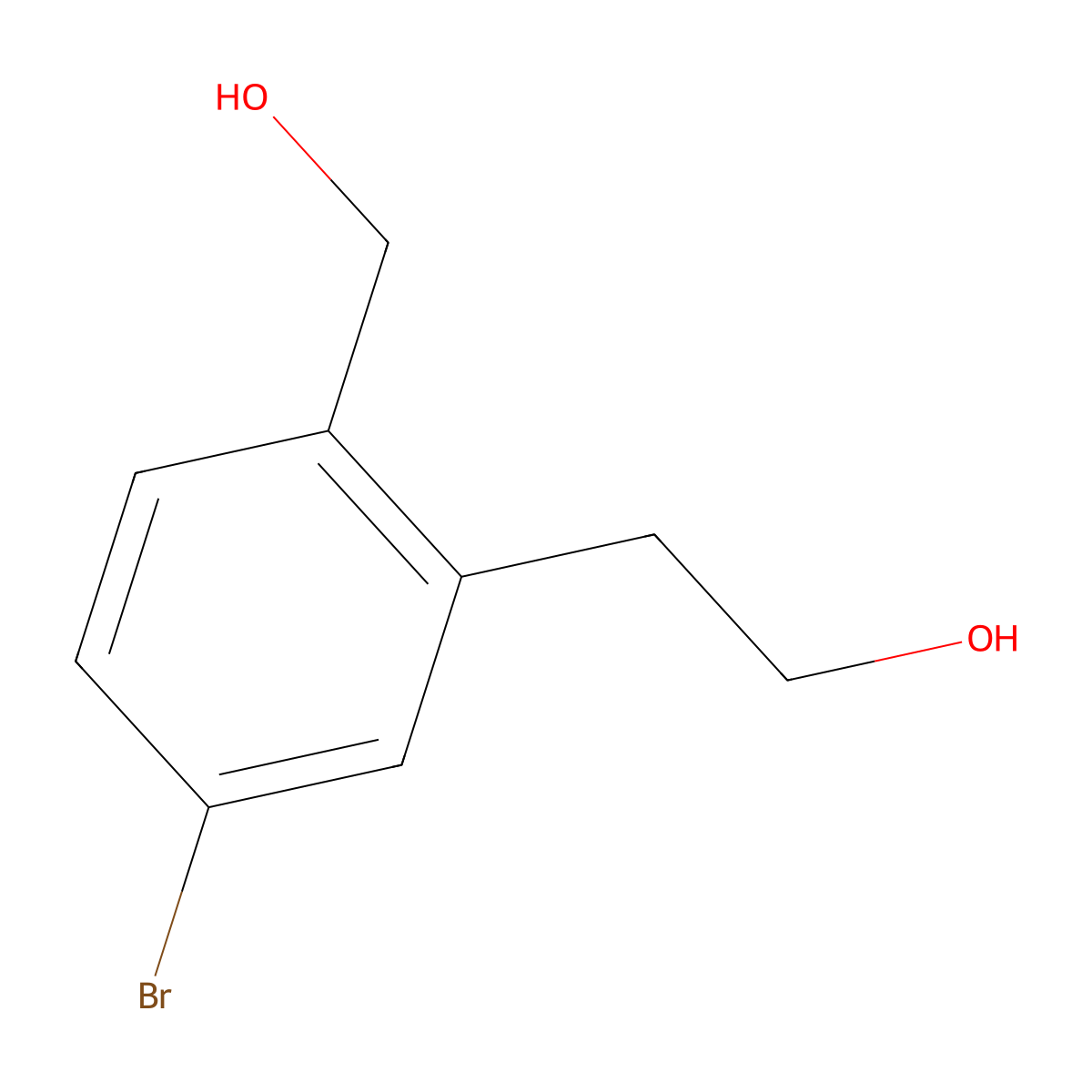 2-(5-Bromo-2-hydroxymethylphenyl)ethanol molecular structure, CAS 1353101-75-3