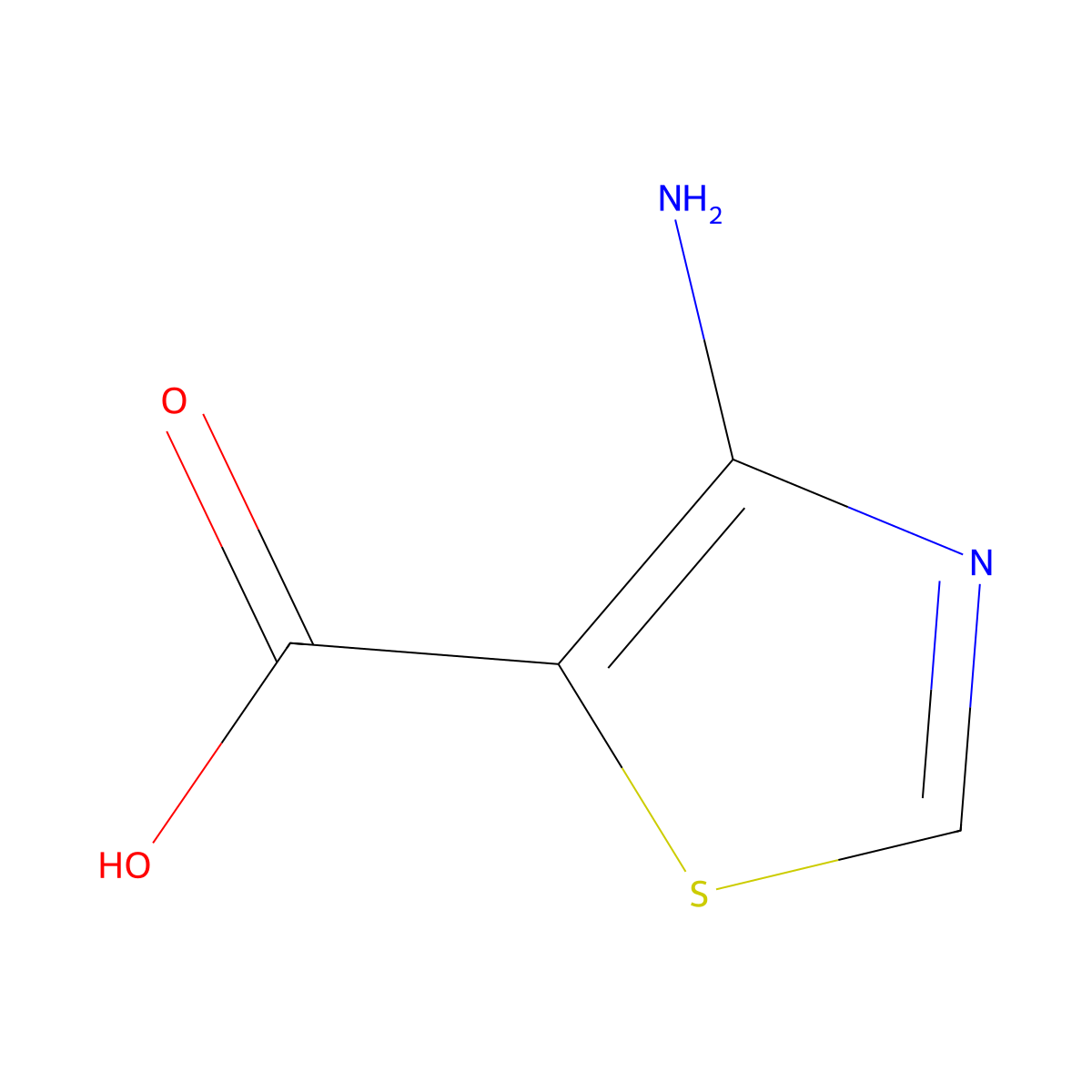 4-Aminothiazole-5-carboxylic acid molecular structure, CAS 1353101-89-9