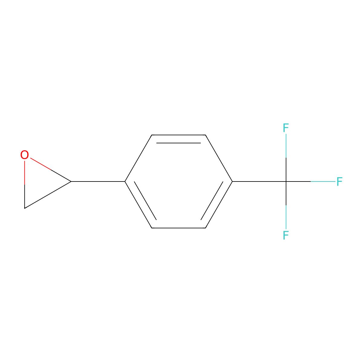 (2S)-2-[4-(trifluoromethyl)phenyl]oxirane molecular structure, CAS 135312-20-8