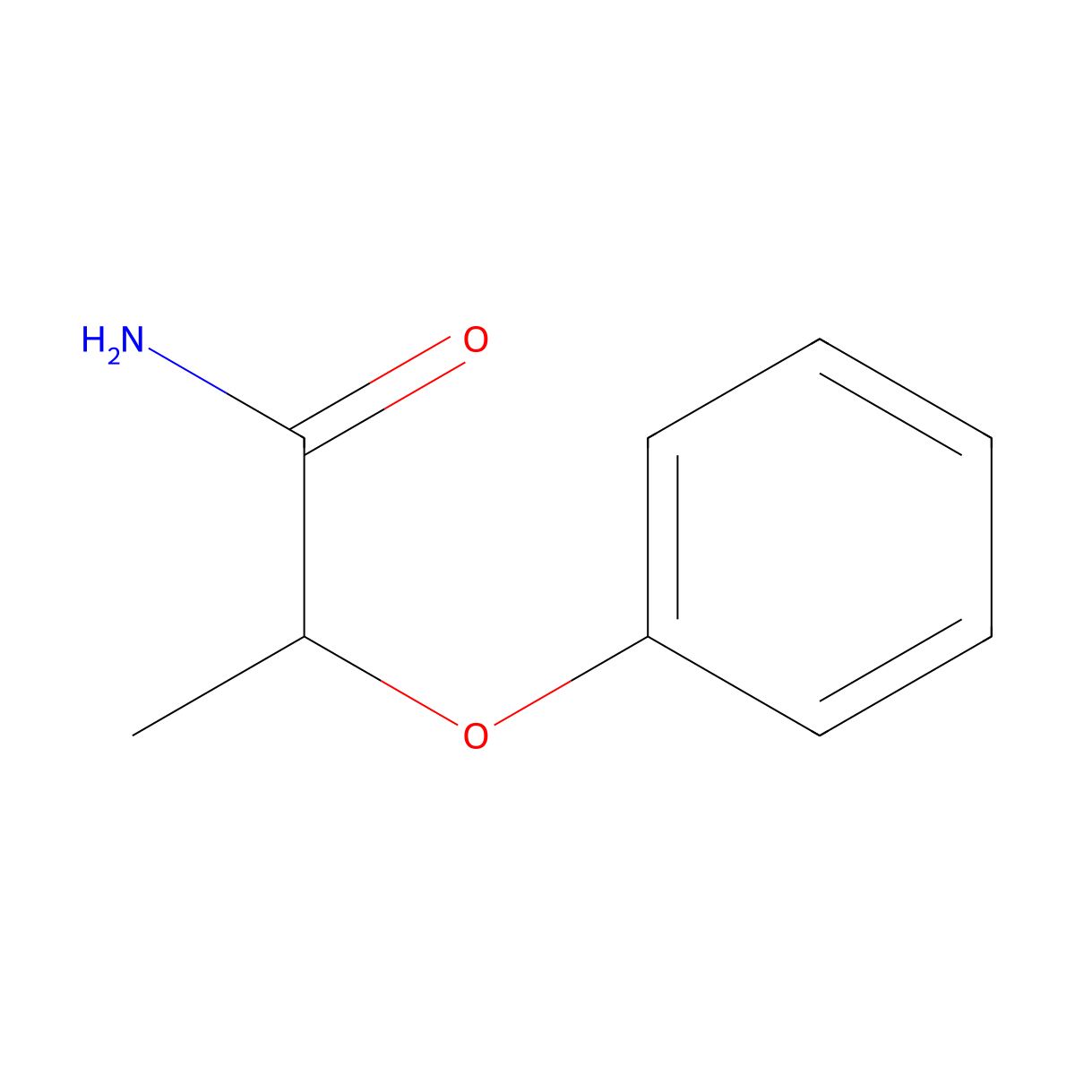 2-Phenoxypropanamide molecular structure, CAS 13532-52-0