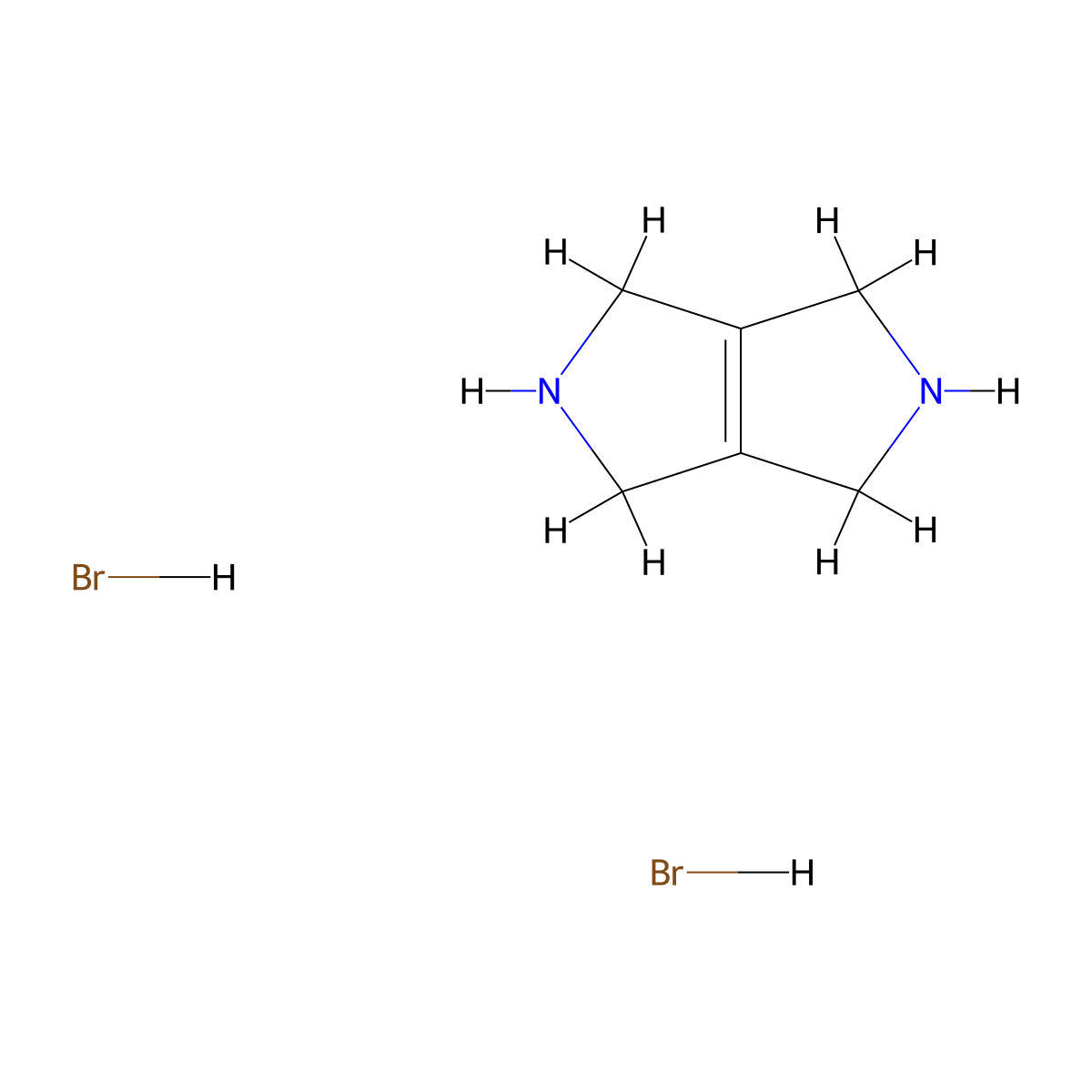 1,2,3,4,5,6-Hexahydropyrrolo[3,4-c]pyrrole dihydrobromide molecular structure, CAS 135325-05-2