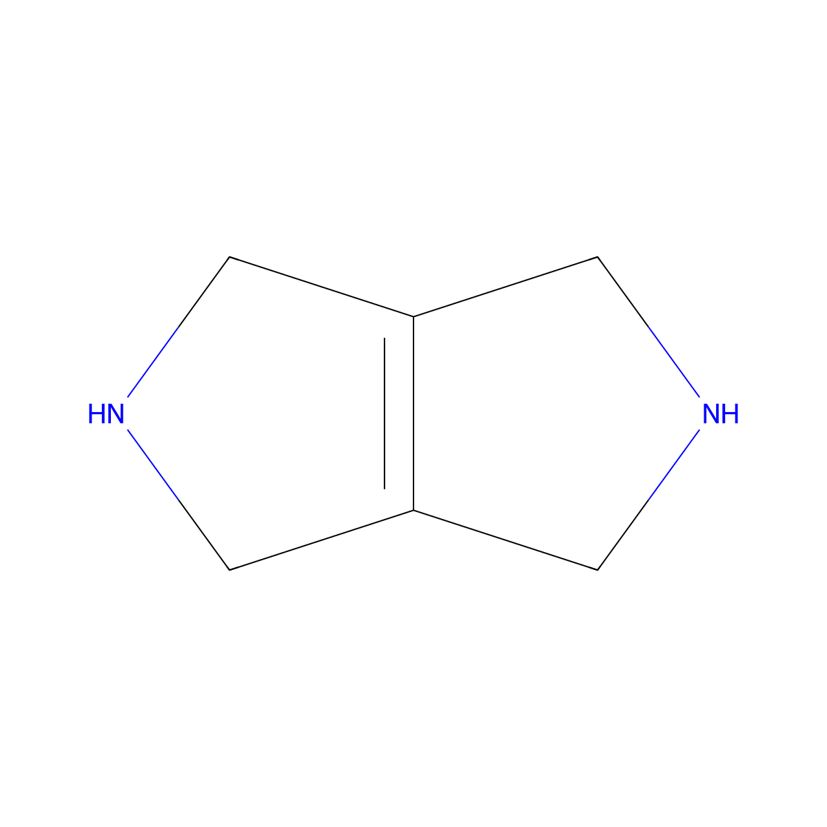 1,2,3,4,5,6-Hexahydropyrrolo[3,4-c]pyrrole molecular structure, CAS 135325-06-3