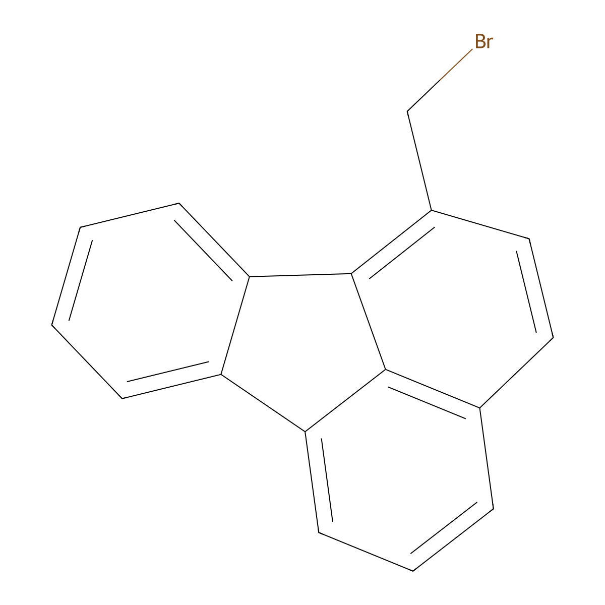 1-Bromomethylfluoranthene molecular structure, CAS 135325-62-1