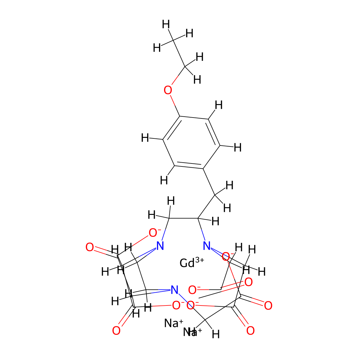 Gadoxetate Disodium molecular structure, CAS 135326-22-6