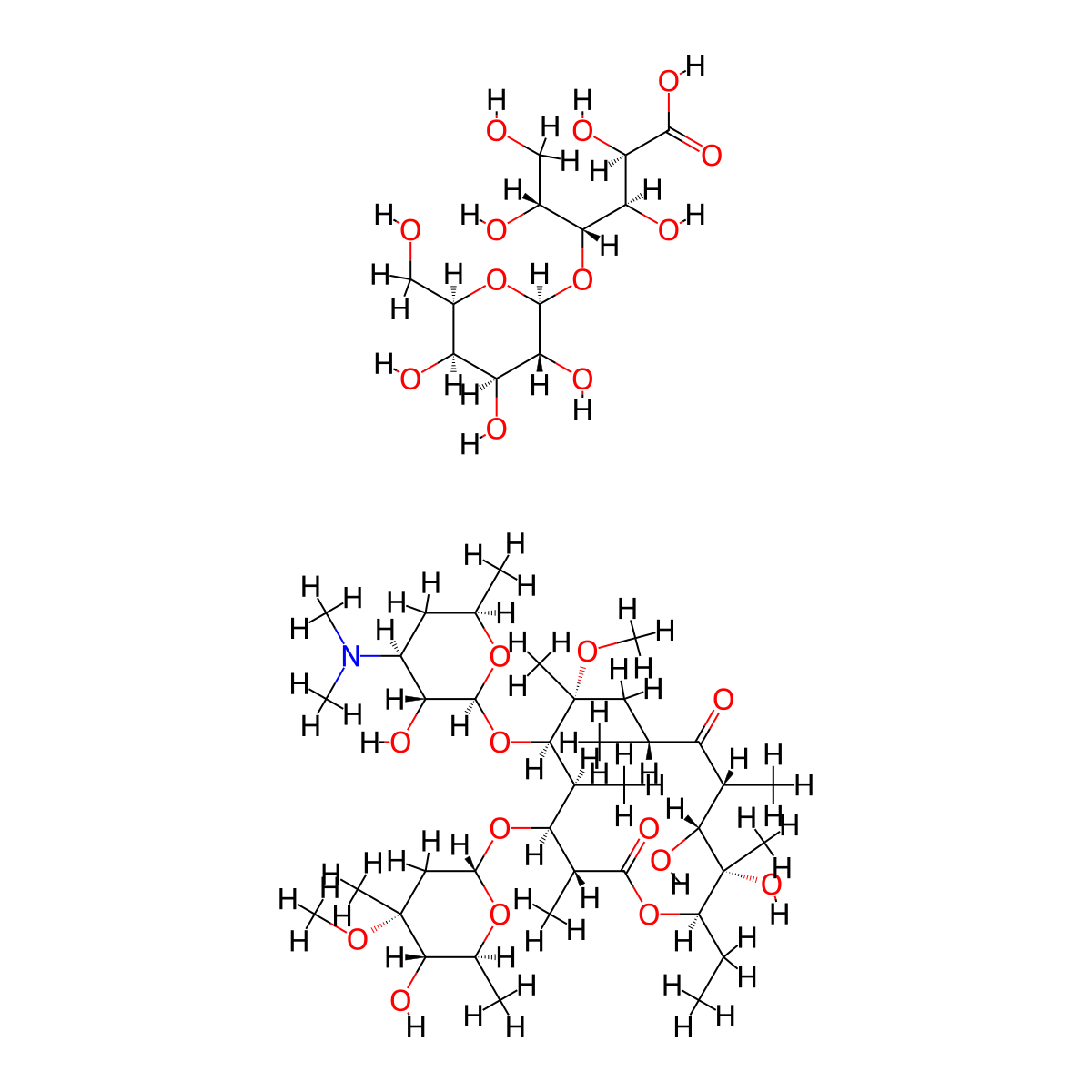 Clarithromycin lactobionate molecular structure, CAS 135326-55-5