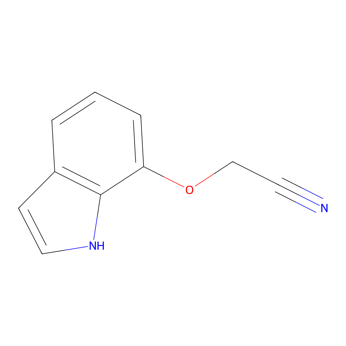 7-(Cyanomethoxy)indole molecular structure, CAS 135328-50-6