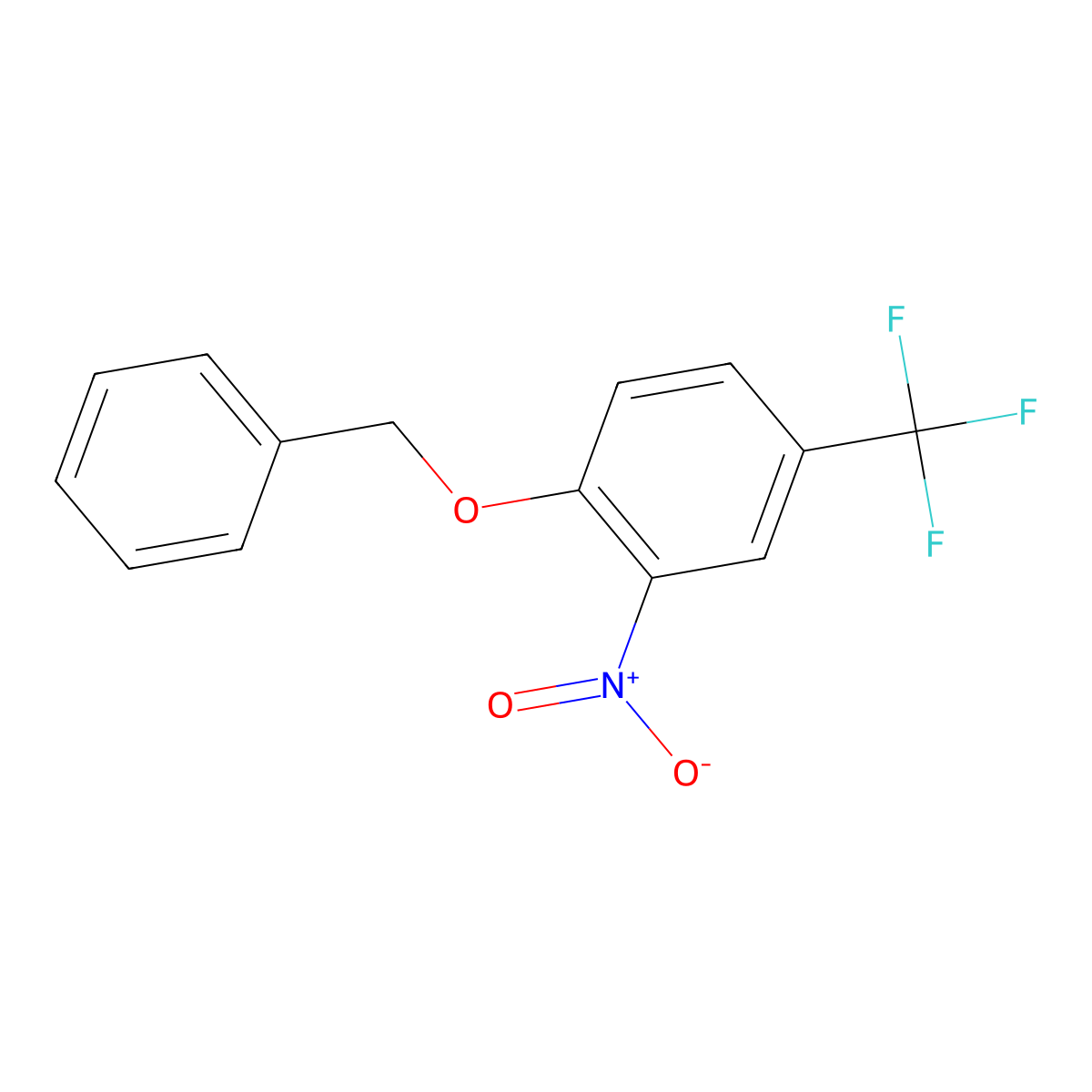 1-(Benzyloxy)-2-nitro-4-(trifluoromethyl)benzene molecular structure, CAS 135328-55-1
