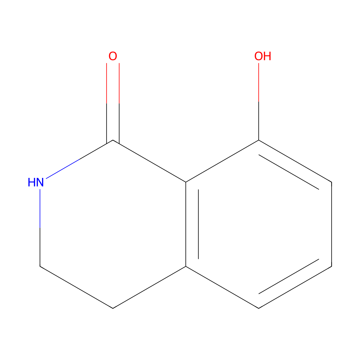 8-Hydroxy-3,4-dihydroisoquinolin-1(2H)-one molecular structure, CAS 135329-20-3