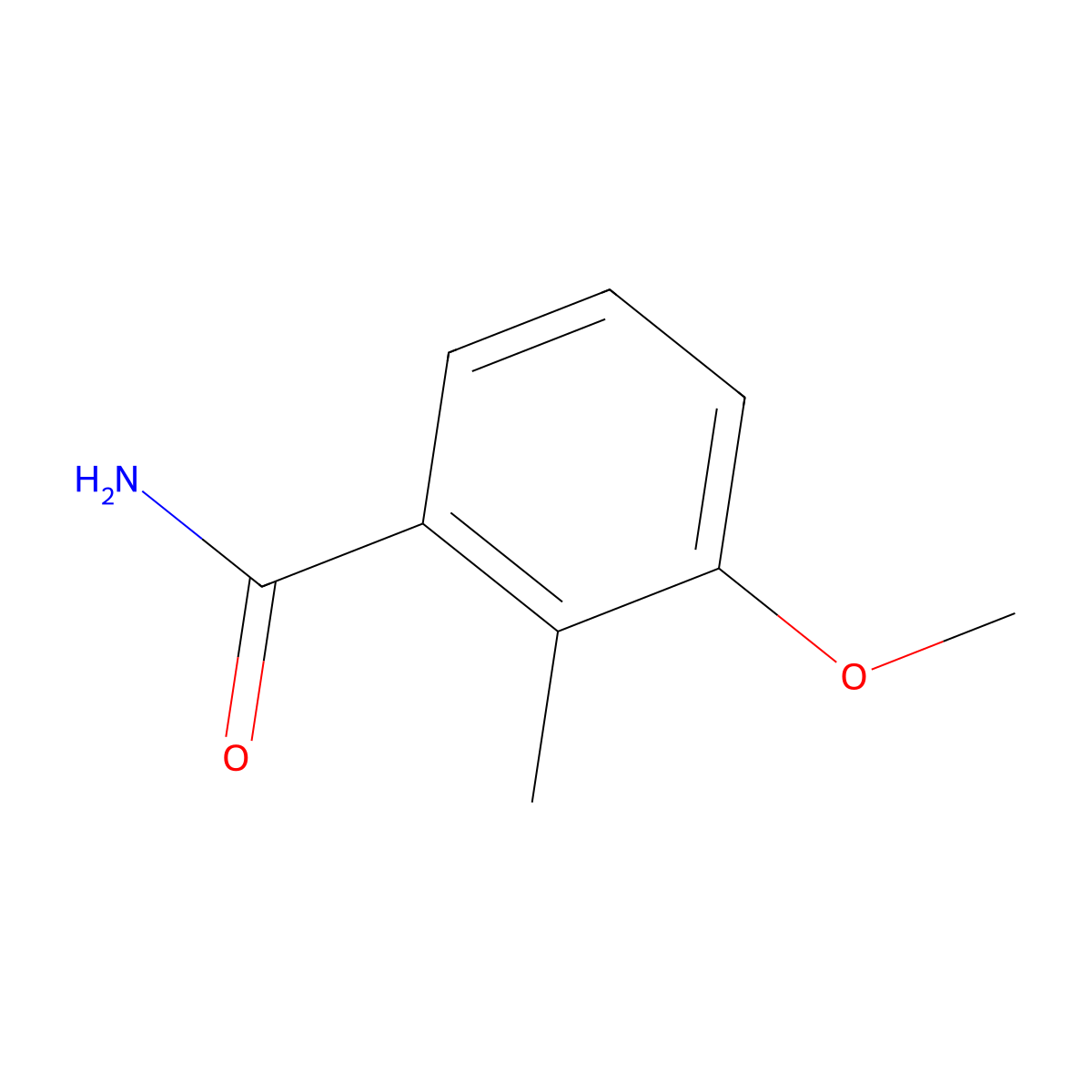 3-Methoxy-2-methylbenzamide molecular structure, CAS 135329-22-5