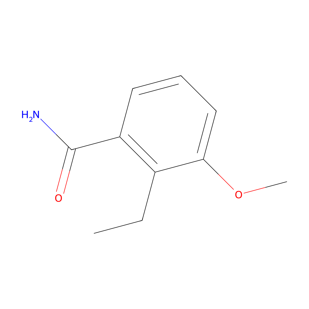 2-Ethyl-3-methoxybenzamide molecular structure, CAS 135329-23-6