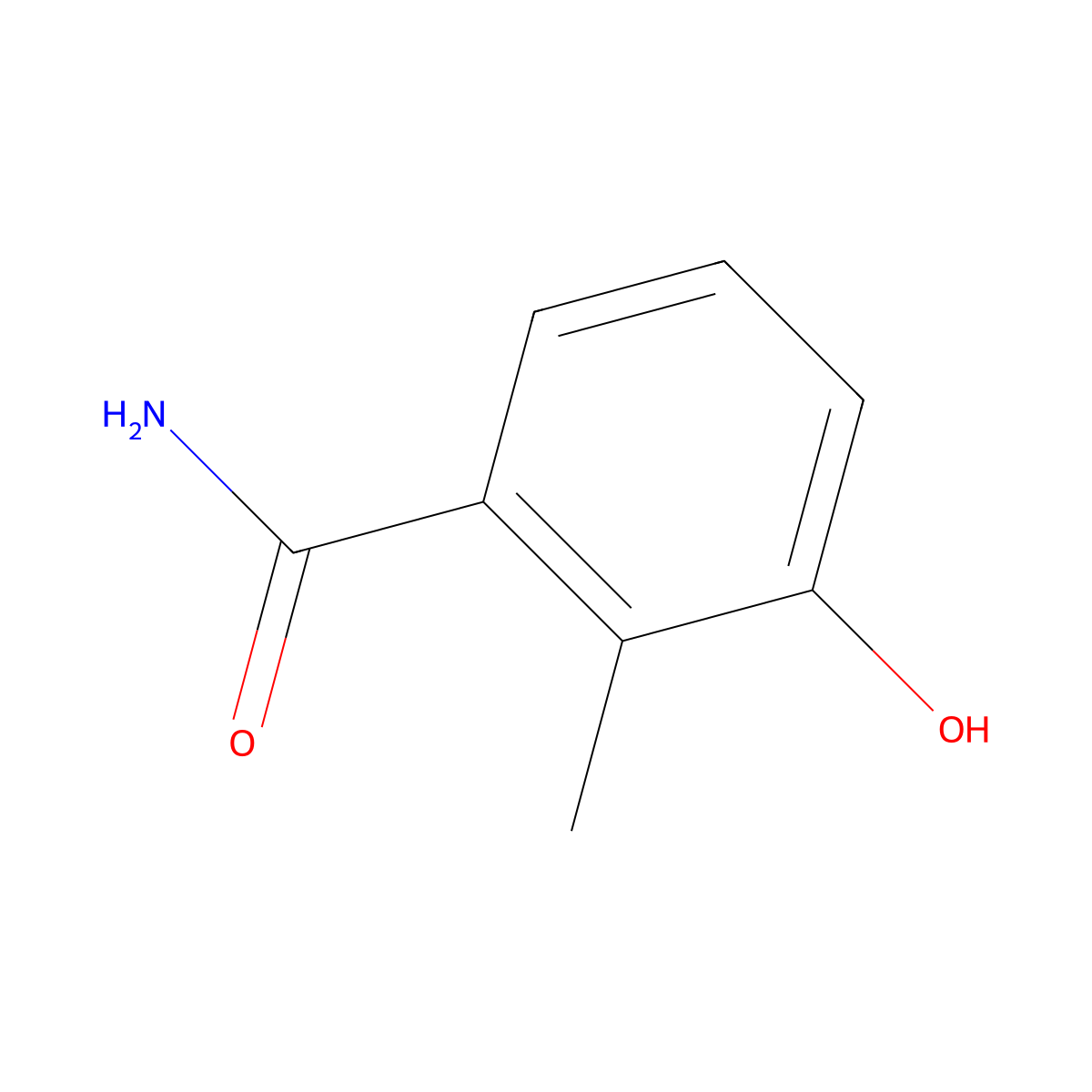 3-Hydroxy-2-methylbenzamide molecular structure, CAS 135329-26-9