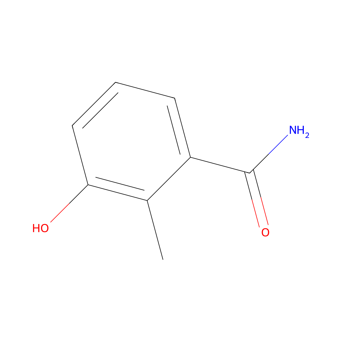 3-Hydroxy-2-methylbenzamide molecular structure, CAS 135329-26-9
