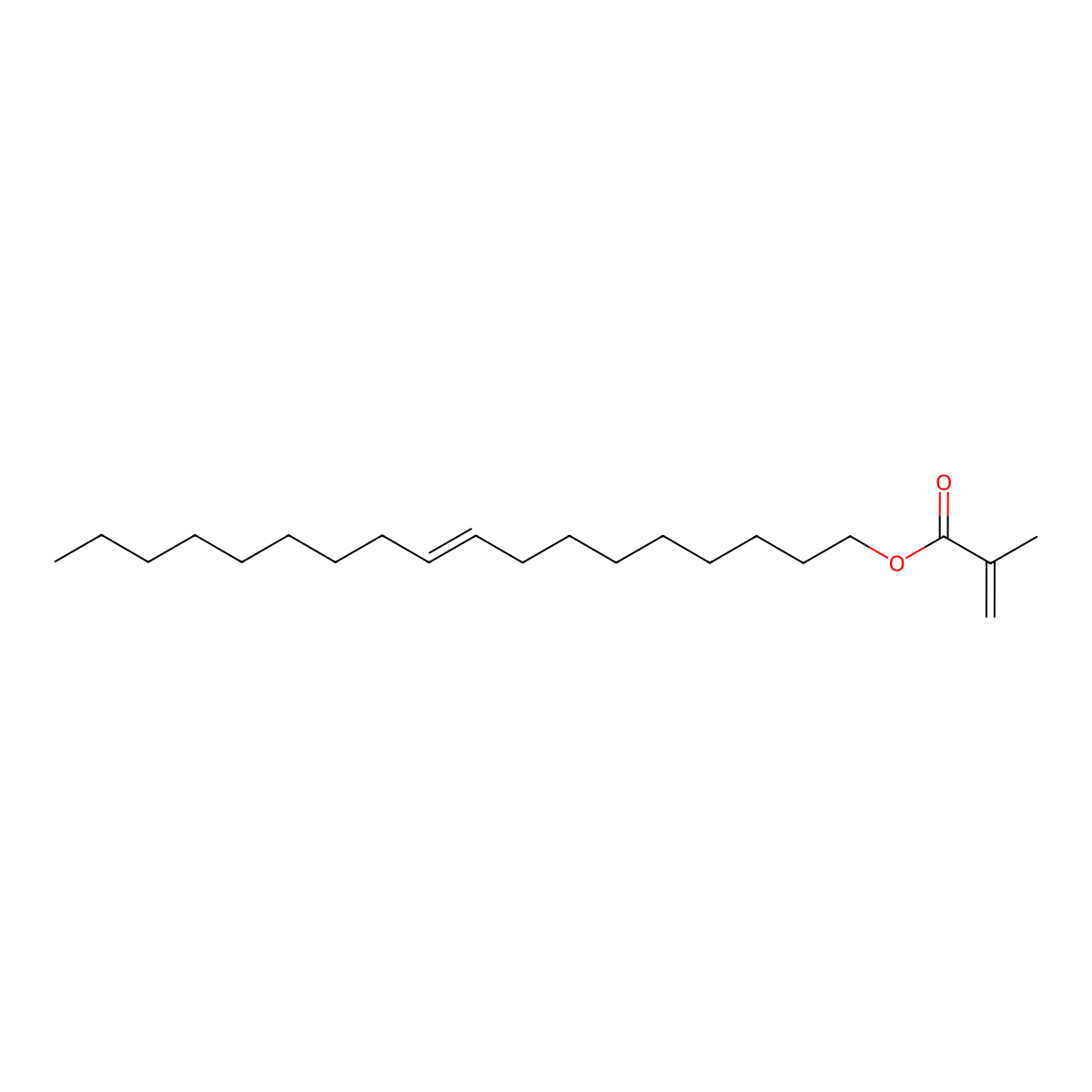 2-Propenoic acid, 2-methyl-, (9Z)-9-octadecen-1-yl ester molecular structure, CAS 13533-08-9