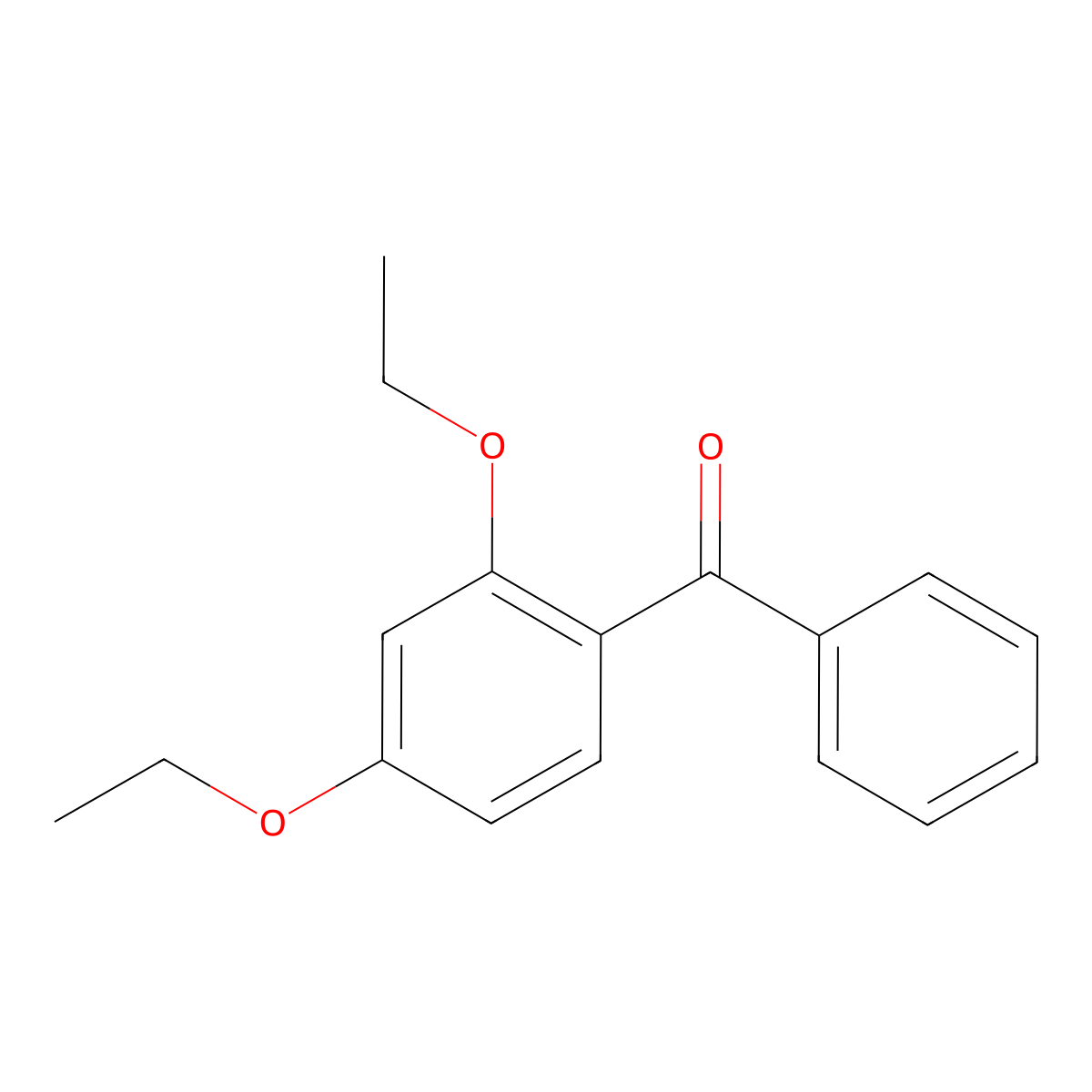 2,4-Diethoxybenzophenone molecular structure, CAS 135330-07-3
