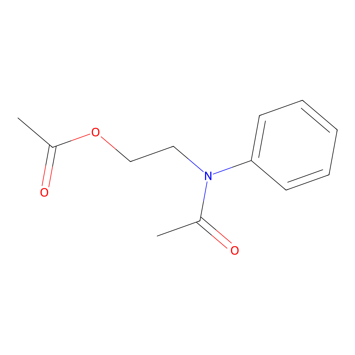 2-(Acetylphenylamino)ethyl acetate molecular structure, CAS 13534-87-7