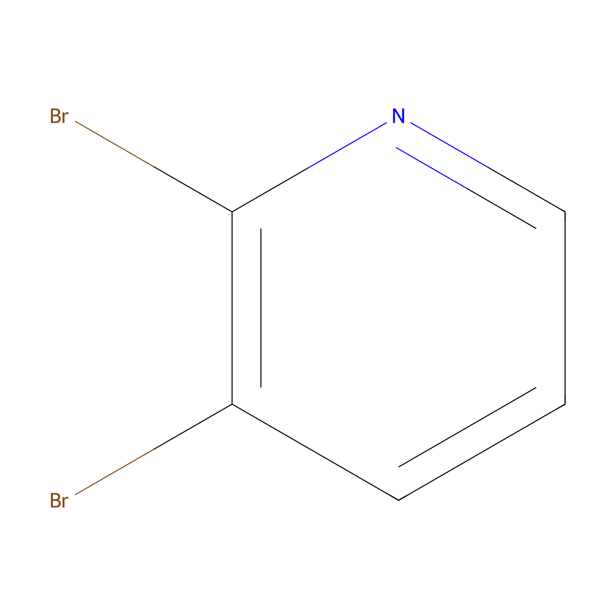 2,3-Dibromopyridine molecular structure, CAS 13534-89-9