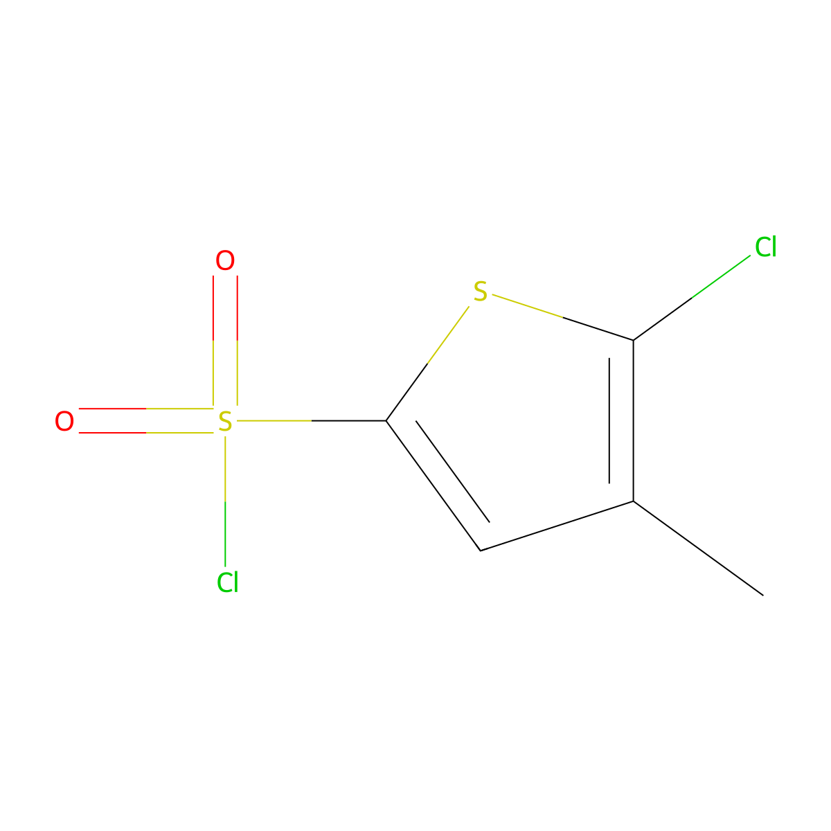 5-Chloro-4-methylthiophene-2-sulfonyl chloride molecular structure, CAS 1353435-17-2