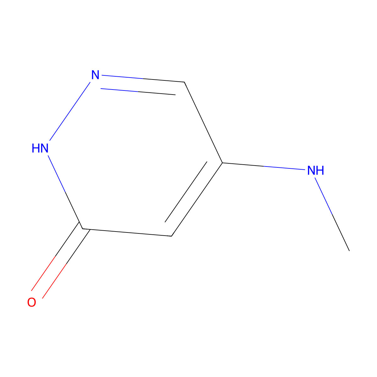 5-(Methylamino)-2,3-dihydropyridazin-3-one molecular structure, CAS 1353498-86-8