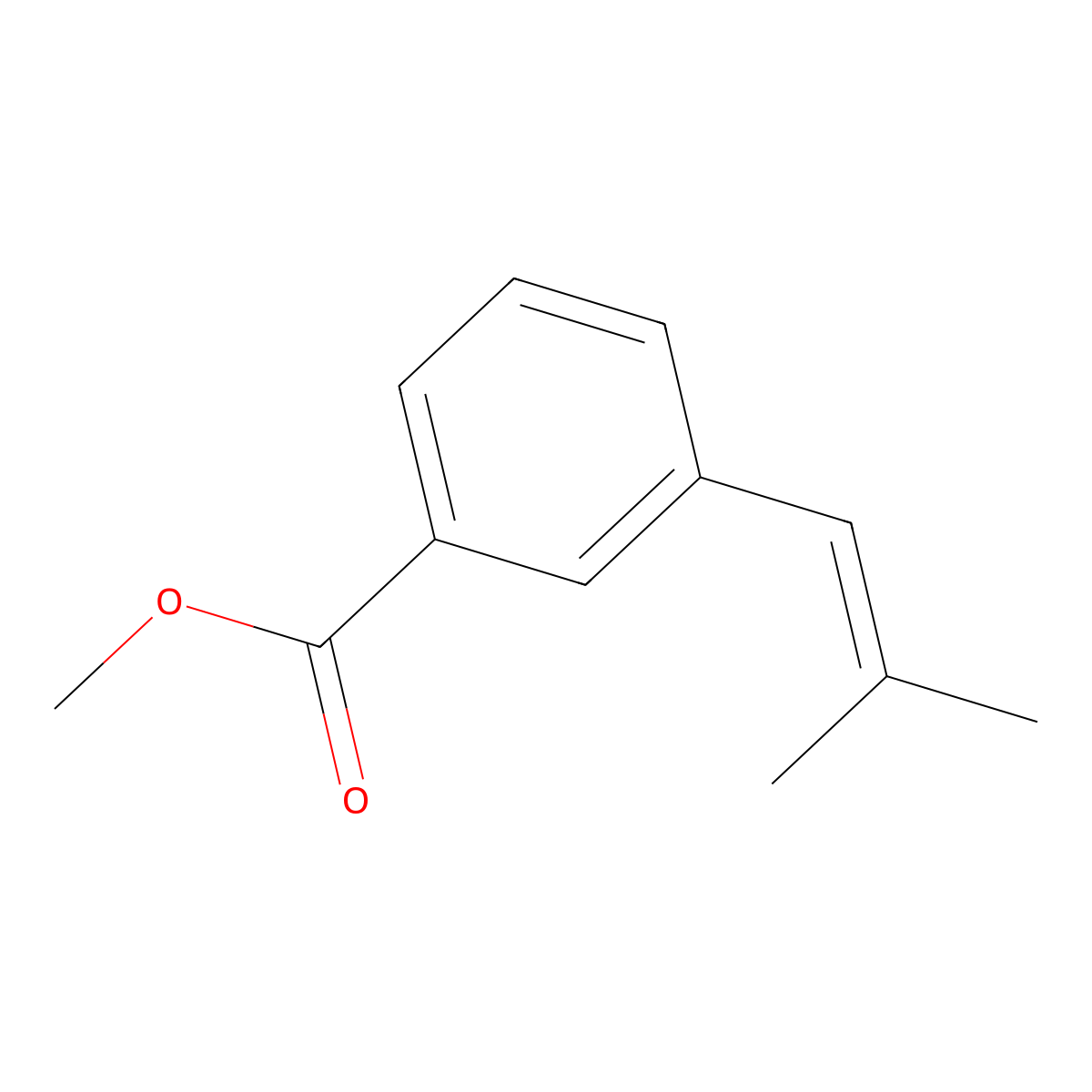 Methyl 3-(2-methyl-1-propenyl)benzoate molecular structure, CAS 1353499-36-1