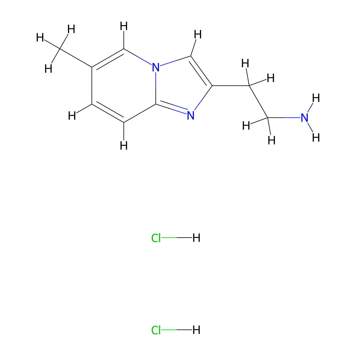 2-{6-Methylimidazo[1,2-a]pyridin-2-yl}ethan-1-amine dihydrochloride molecular structure, CAS 1353500-99-8